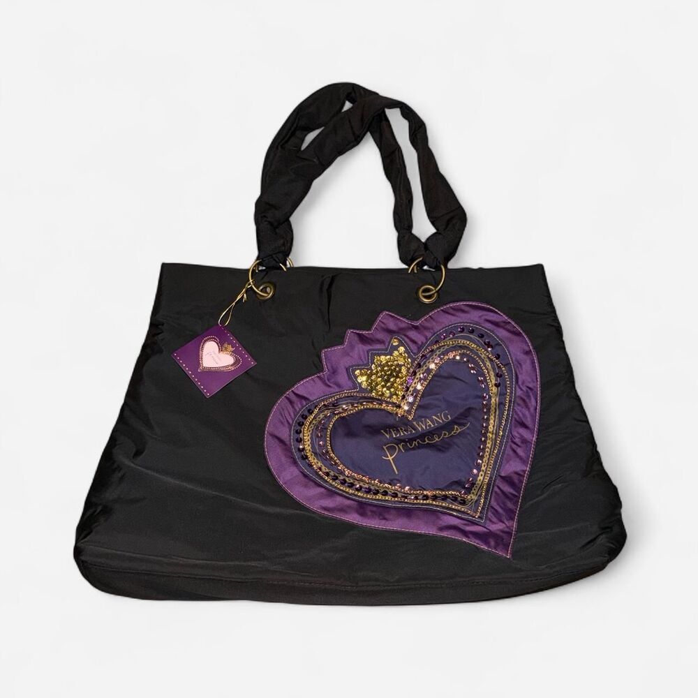 Vera-wang Women's Black and Purple Bag